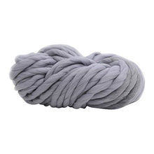 Load image into Gallery viewer, Chunky Knitted Blanket  (light-gray)