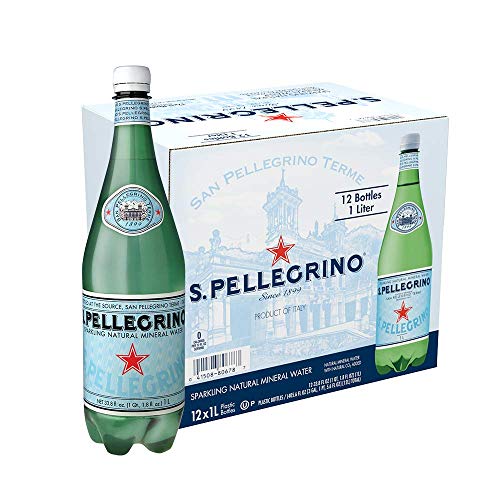 S.Pellegrino Sparkling Natural Mineral Water, 33.8 fl oz. (Pack of 12)