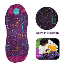 Load image into Gallery viewer, Boy or Girl Glow-in-The-Dark Sleeping Bag