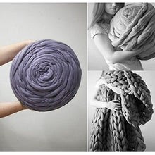 Load image into Gallery viewer, Chunky Knitted Blanket  (light-gray)