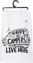 Load image into Gallery viewer, Happy Campers and Life is Better Towels - 2 pack