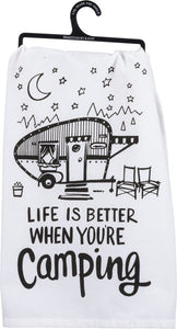 Happy Campers and Life is Better Towels - 2 pack