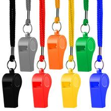 Load image into Gallery viewer, Hipat Whistle, 12 Packs Sports Whistles with Lanyard
