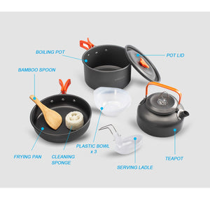 Overmont Ultralight Camping Cookware Set