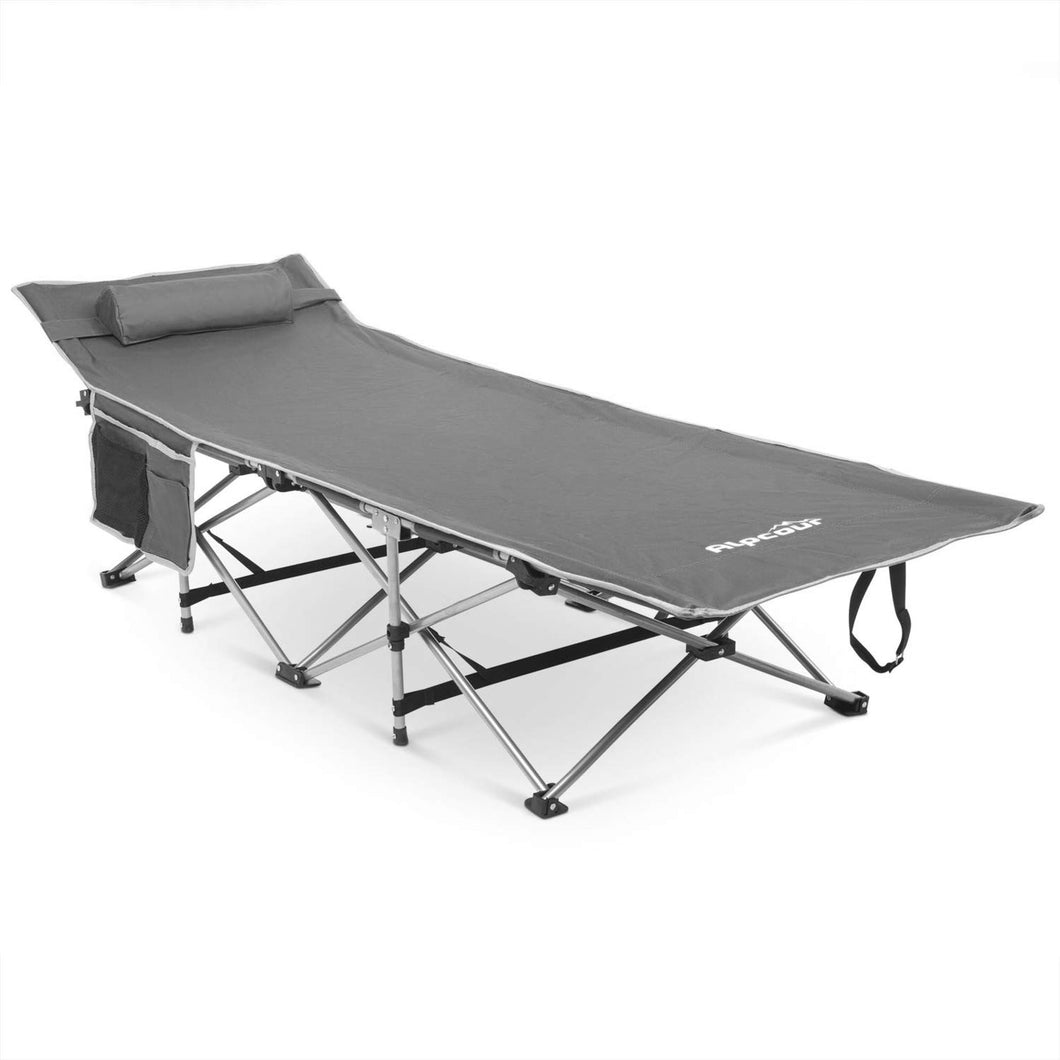 Deluxe Folding Collapsible Cot Single Person w Pillow and Carrying case