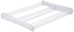AmazonBasics Foldable Clothes Drying Laundry Rack - White