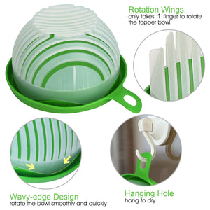 Salad Cutter Bowl Easy Salad Maker