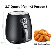 Load image into Gallery viewer, 1400W Air Fryer, Healthy Smokeless Cooker
