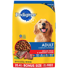 Load image into Gallery viewer, Pedigree Adult Dry Dog Food - Grilled Steak &amp; Vegetable Flavor