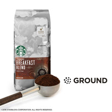 Load image into Gallery viewer, Starbucks Breakfast Blend Medium Roast Ground Coffee, 20-Ounce Bag