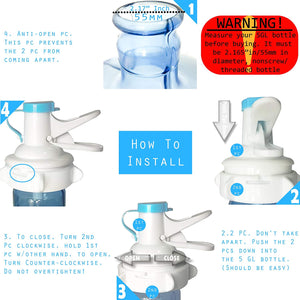 5 Gallon Water Bottle Jug Drink Dispenser Stand