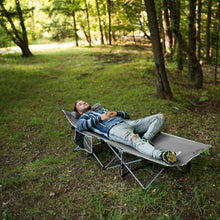 Load image into Gallery viewer, Deluxe Folding Collapsible Cot Single Person w Pillow and Carrying case