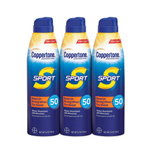 Load image into Gallery viewer, Coppertone Sunscreen Spray Broad Spectrum SPF 50 Multipack