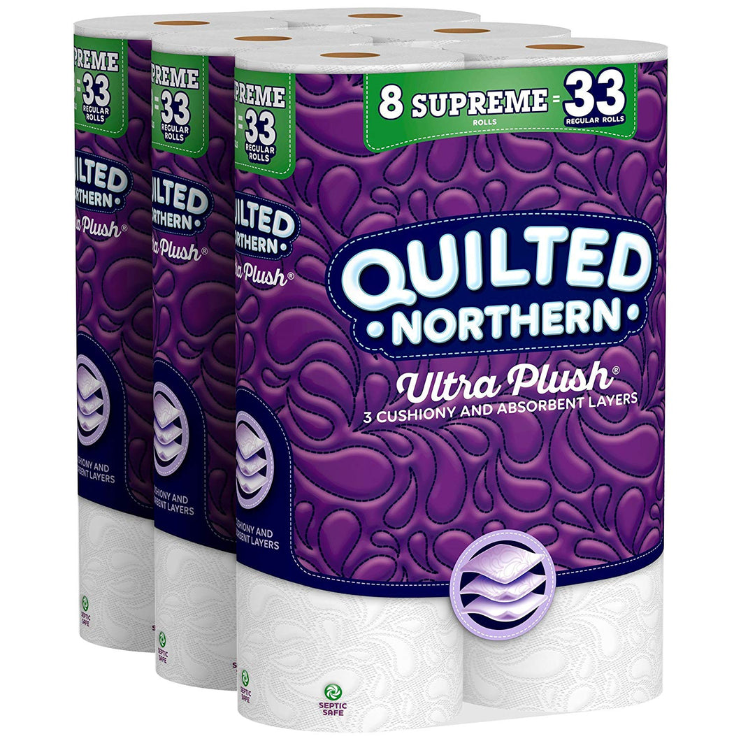 Quilted Northern Ultra Plush Toilet Paper, 24 Supreme Rolls