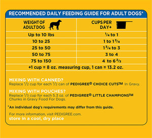 Pedigree Adult Dry Dog Food - Grilled Steak & Vegetable Flavor