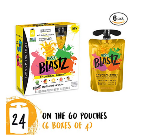 GoGo SqueeZ BlastZ Fruit Pouches