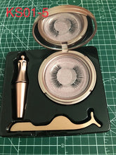 Load image into Gallery viewer, Magnetic Liquid Eyeliner &amp; Waterproof False Eyelashes &amp; Tweezer Set
