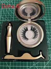 Load image into Gallery viewer, Magnetic Liquid Eyeliner &amp; Waterproof False Eyelashes &amp; Tweezer Set