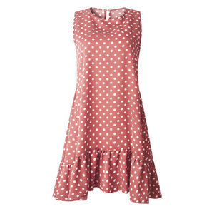 Women Summer Dress Polka Dot Dress