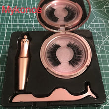 Load image into Gallery viewer, Magnetic Liquid Eyeliner &amp; Waterproof False Eyelashes &amp; Tweezer Set