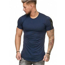 Load image into Gallery viewer, Men's Slim Fit O Neck Short Sleeve Muscle Tee