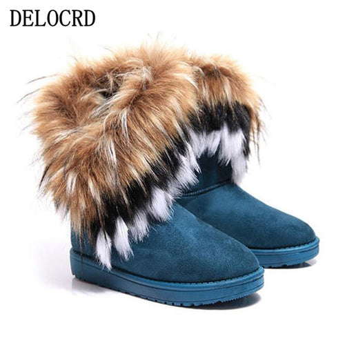 Women's Fox Hair Boots