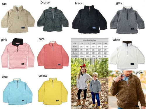 Children's Sherpa Pullover Jacket