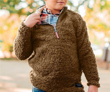 Load image into Gallery viewer, Children's Sherpa Pullover Jacket
