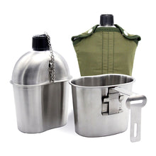 Load image into Gallery viewer, Stainless Steel Military Canteen 1L