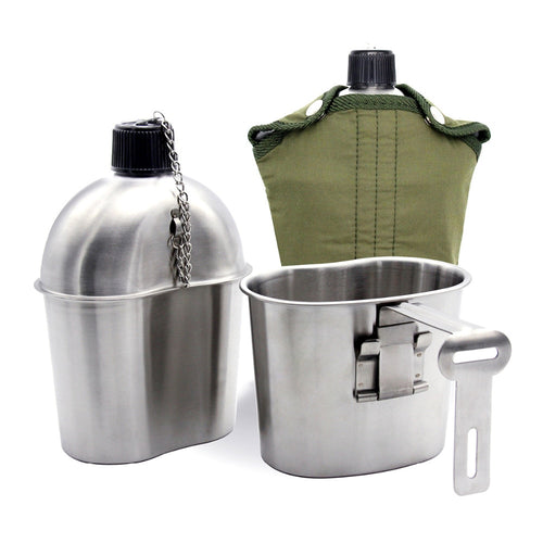 Stainless Steel Military Canteen 1L