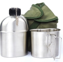 Load image into Gallery viewer, Stainless Steel Military Canteen 1L