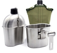 Stainless Steel Military Canteen 1L