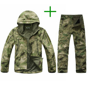 Men's Hunting Hiking Waterproof Camouflage Jacket+Pants