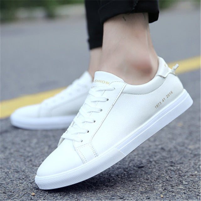 Men's Casual White Sneakers