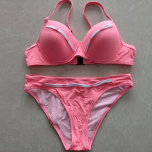 Load image into Gallery viewer, Retro Bikini Underwire Swimsuit