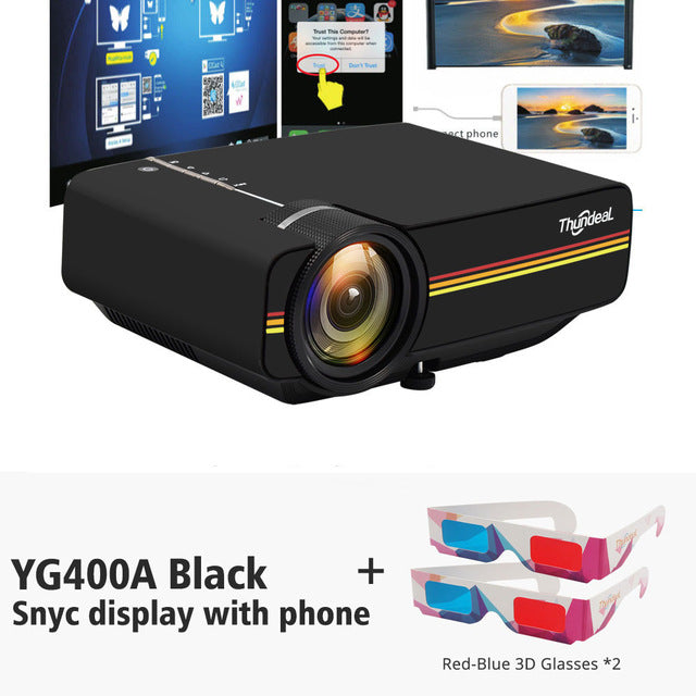 Mini Projector 1800 Lumen Wired Sync HDMI VGA