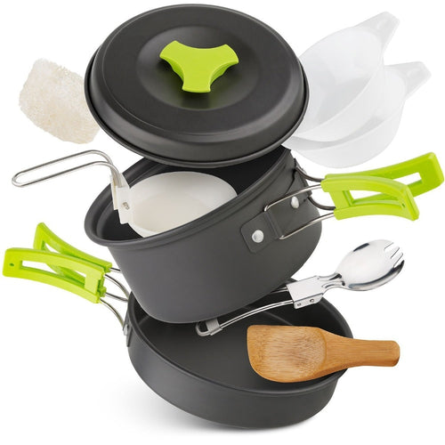 Outdoor 10pcs Camping Cookware