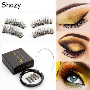 Magnetic eyelashes with 3 magnets handmade 3D magnetic lashes