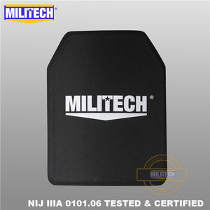 Militech NIJ IIIA Bulletproof Ballistic Panel 11 x 14 inches School Bag Insert