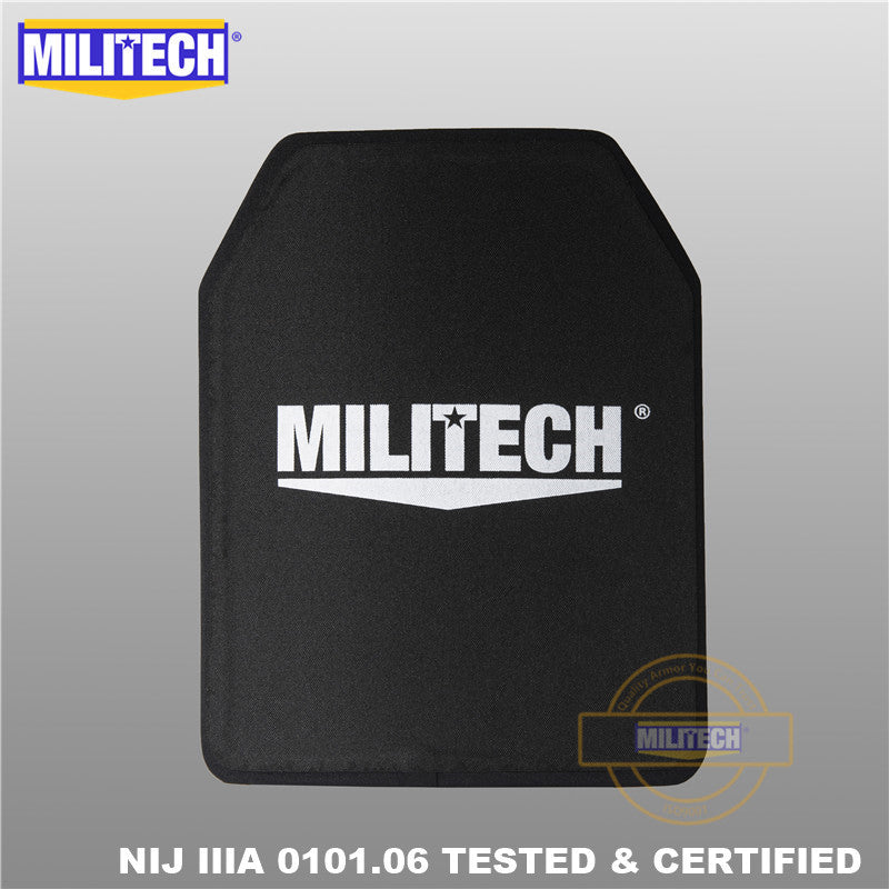 Militech NIJ IIIA Bulletproof Ballistic Panel 11 x 14 inches School Bag Insert