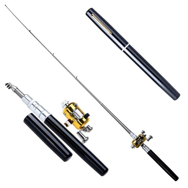Balight Portable Pocket Telescopic Mini Fishing Pole
