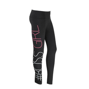 Womens Plus Size Fashion Boss Girl Leggings
