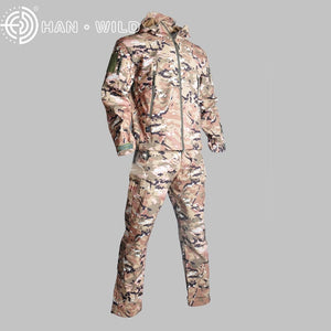 Men's Hunting Hiking Waterproof Camouflage Jacket+Pants
