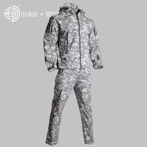 Men's Hunting Hiking Waterproof Camouflage Jacket+Pants