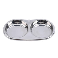 Load image into Gallery viewer, Stainless Steel Double Compartment Plate