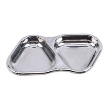 Load image into Gallery viewer, Stainless Steel Double Compartment Plate