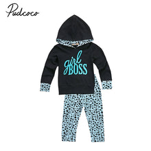 Load image into Gallery viewer, 1-6Y  girls set long sleeves Hoodie
