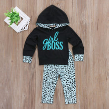 Load image into Gallery viewer, 1-6Y  girls set long sleeves Hoodie