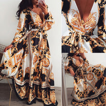 Load image into Gallery viewer, Women&#39;s Boho Wrap Long Summer Dress