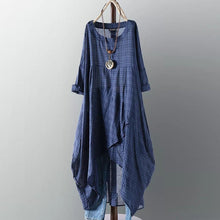 Load image into Gallery viewer, Asymmetrical Dress Women&#39;s Check Dress